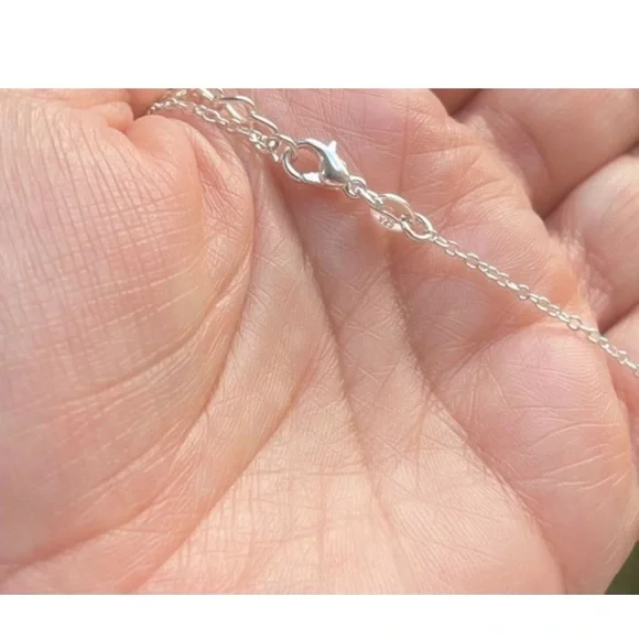 Three Crosses on Calvary Necklace, Faith Religious Christian Jewelry, Cross Neck - Picture 4 of 4